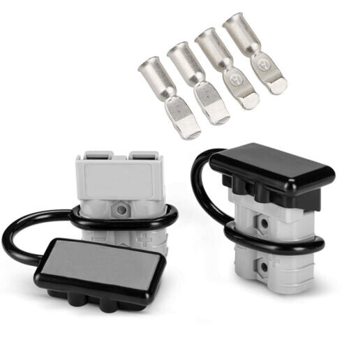 JTtrading 2-Pack 175A Battery Quick Connect/Disconnect Jumper Connector Kit – 12-36V, 1/0 Gauge, Universal
