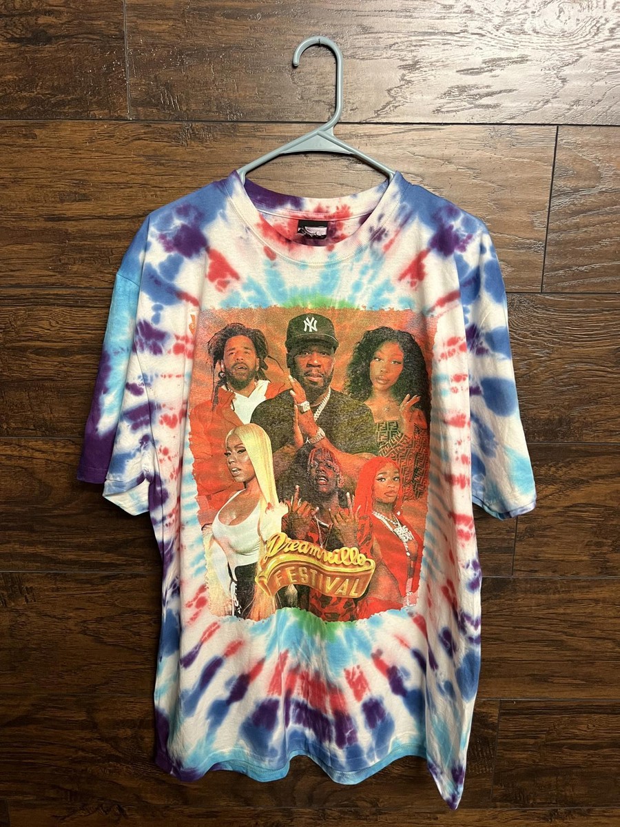 Dreamville Festival T-shirt Tie Dye 2024 Cole 50 Cent