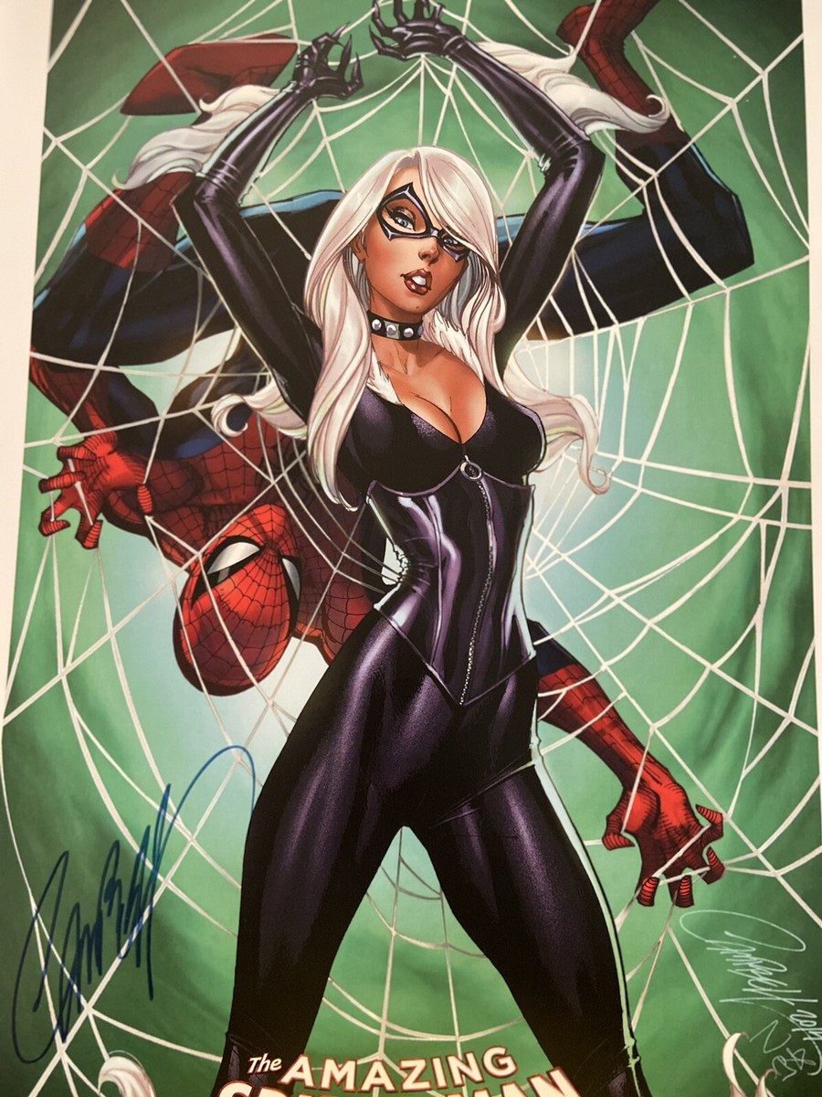 直筆サイン入りプリント スパイダーマン SDCC MJ スコットキャンベル 直筆サイン入りプリント スパイダーマン SDCC MJ スコットキャンベル