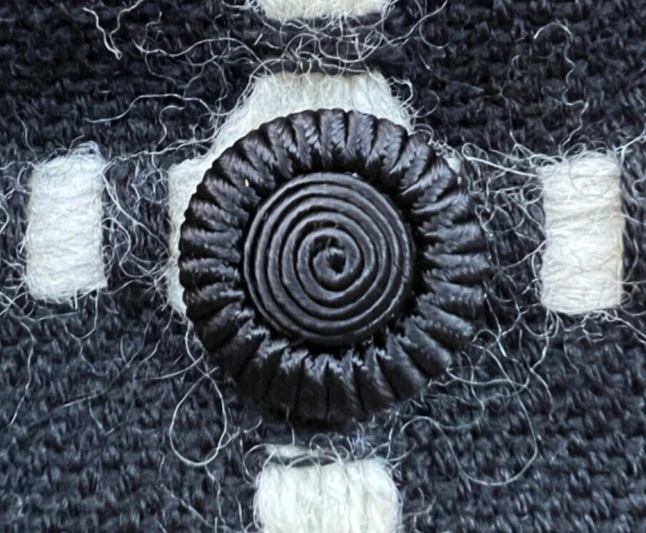 Chaqueta Milly of New York Mezcla Lana Negra Blanca Grande Patrón Tweed Talla 6 Foto 4 de 4