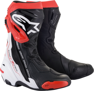 Alpinestars Supertech R Boots US 7.5 / EU 41 Black/White/Red | eBay