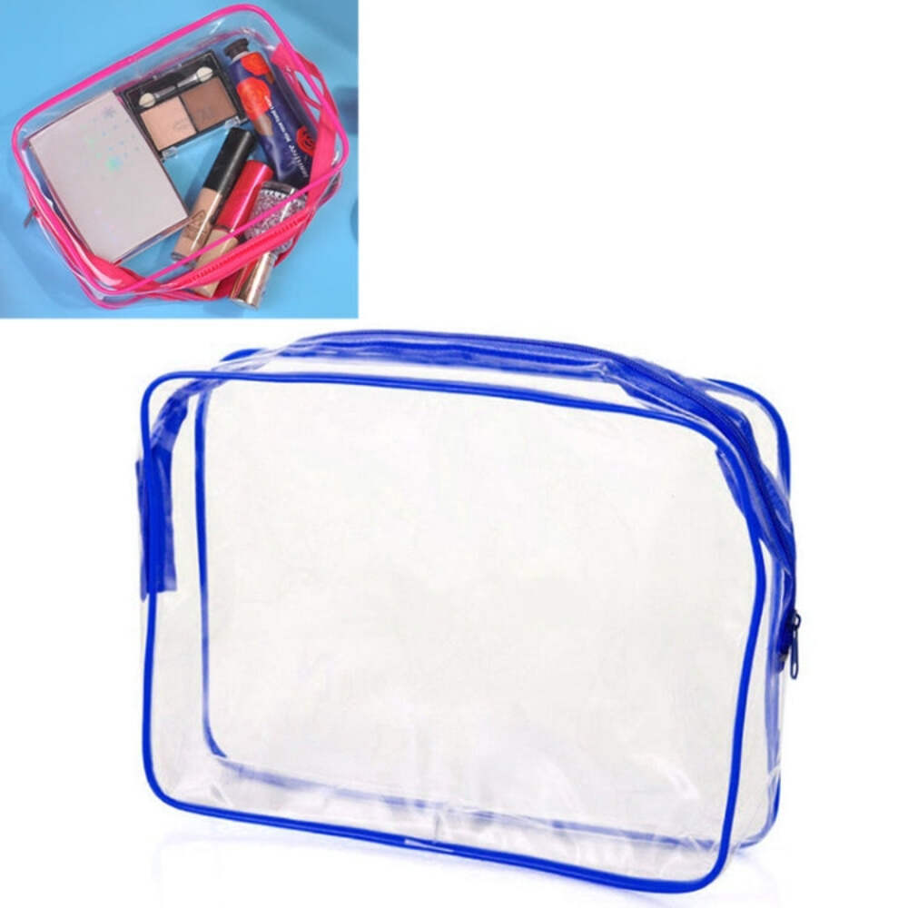 Portable Waterproof Transparent PVC Makeup Storage Travel Bag with Zip