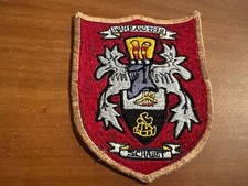 Vintage Schaust Family “Wahr and Treu” Coat of Arms Patch