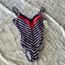 HOT WATER one piece high leg swimsuit small