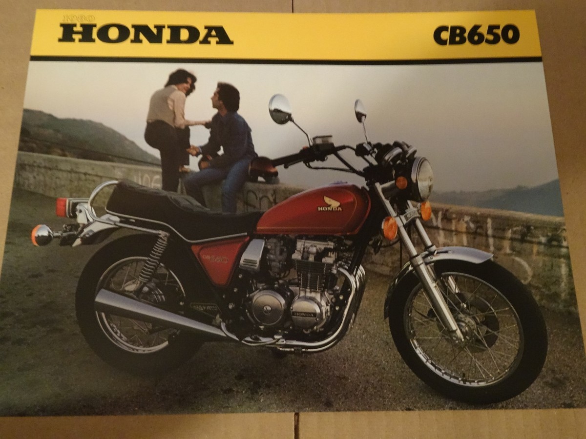 1980 Honda CB650 Motorcycle Sales Brochure Literature