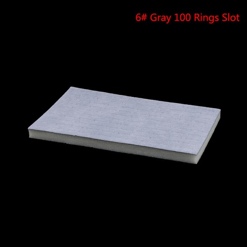 1PC Jewelry Foam Tray DIY Inserts Liners Velvet Jewellery Rings Showed Case T Kz - Picture 10 of 18