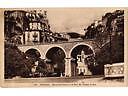 AK Monaco-Eglise Ste Devote et le pont du Che...