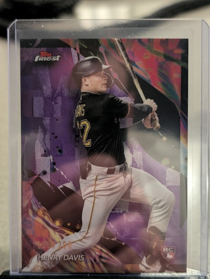 2024 Topps Finest - Uncommon Purple Refractor #163 Henry Davis /200 (RC)