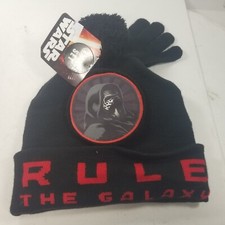 Beanie Pom Star Wars RULE THE GALAXY Kids Unisex Darth Vader Hat  Gloves Set