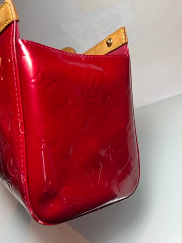LOUIS VUITTON Roxbury Drive Pomme D'amour Vernis Red Handbag Authentic - Picture 4 of 9