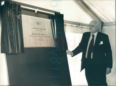 1991 Irton Water Supply Scheme Official open Scarborough news 9x7'' press photo 