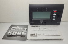 KORG GA-40 Guitar / Bass Tuner with Mic, Included Manual TESTED WORKS