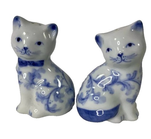 Salt and Pepper Grinder Set Blue - Refillable Small Seasalt