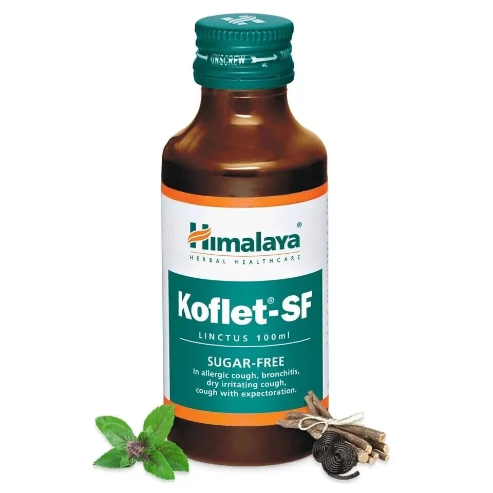 5 X Himalaya Koflet-SF Linctus | Manages Bronchitis & DRY Cough 100ML FREE SHIP - Изображение 4 из 4