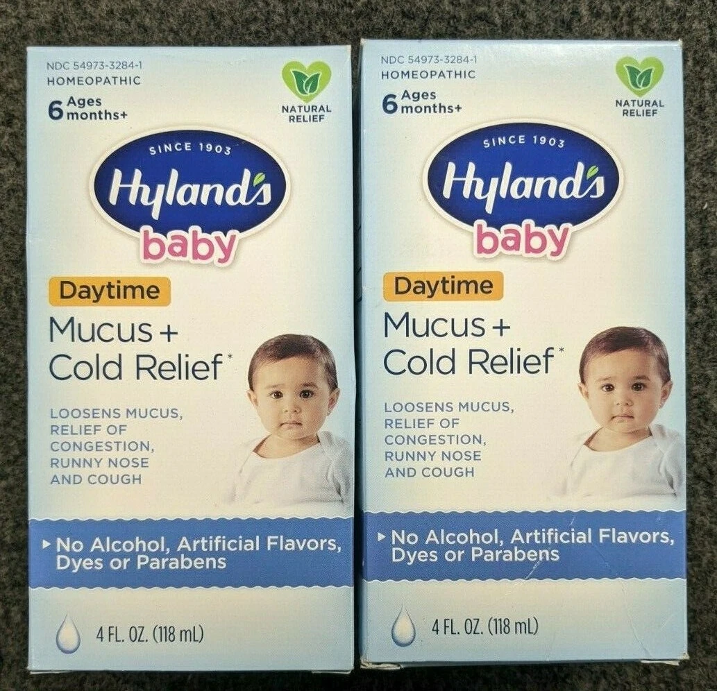 2 Pk - Hylands Baby Naturals Mucus + Cold Relief Homeopathic Infant R4P3  8419 | eBay