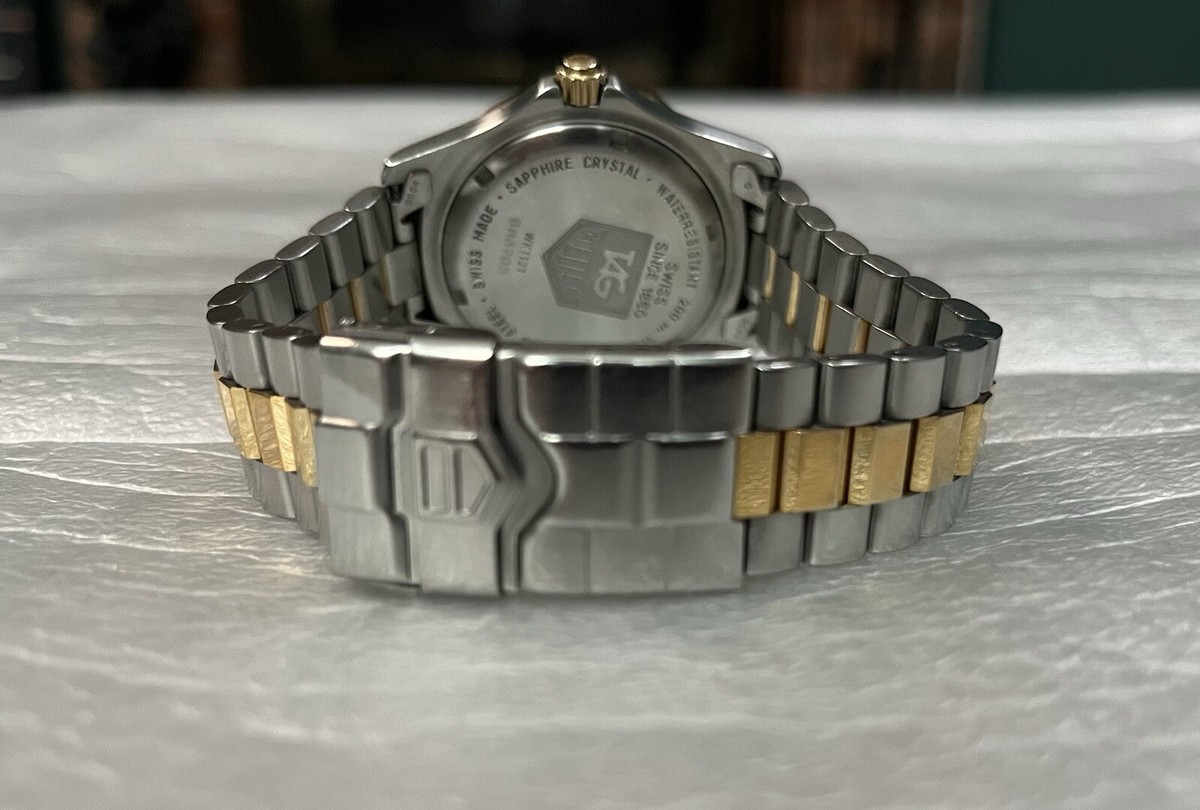 Tag Heuer 38mm Men's Dial Watch 200m Gold Steel Two Tone WK1121