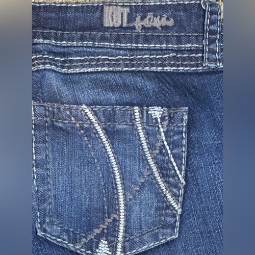 Kut From The Kloth So Low Bootcut Dark Denim Stretch Jeans Women’s Size 6 - Picture 8 of 8