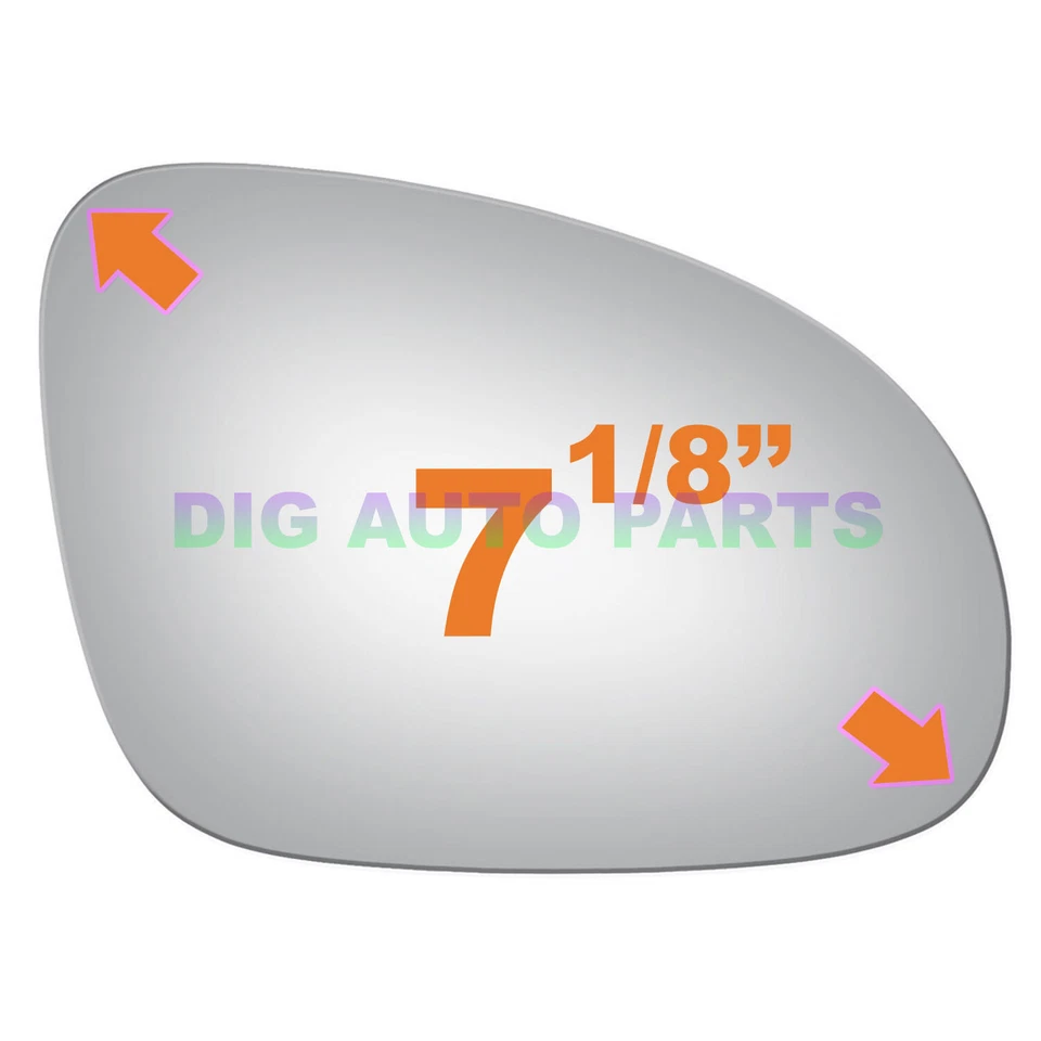 Espejo retrovisor vidrio + adhesivo pasajero lado derecho derecho derecho derecho para VW Volkswagen Eos Passat 5204 Foto 3 de 4