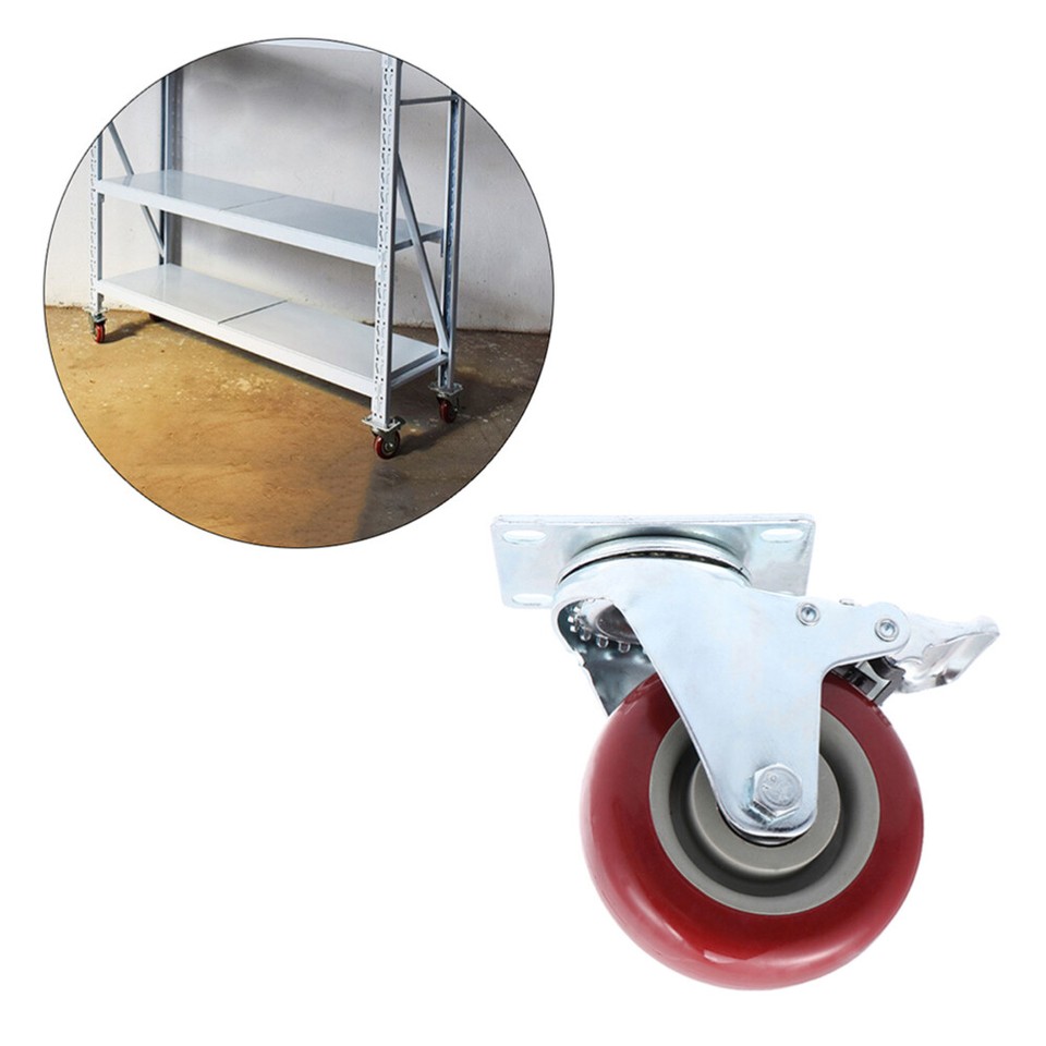 2pcs Swivel Wheel No Noise Wheels Metal Swivel Wheel Lockable Wheels