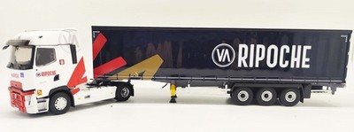 ELIGOR - truck trailer - transport RIPOCHE - RENAULT T High 4x2 white of 2...