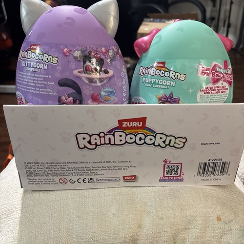ZURU RARE Rainbocorns Puppycorn and Kittycorn plus Bonus Mini Egg Set-NEW - Picture 3 of 6