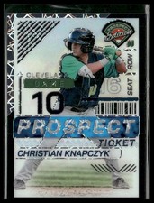 2024 Panini Prospect Edit #54 Christian Knapczyk Black #/39
