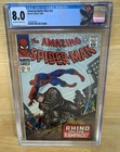 AMAZING SPIDER-MAN #43 CGC VF 8.0 ~ORIGIN OF THE RHINO~1ST FULL MJ~SILVER KEY!