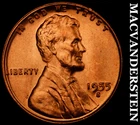 1955-S Lincoln Wheat Cent - Red Choice Gem Brilliant Unc  No Reserve  #i666