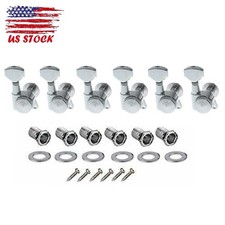 6R Chrome Guitar String Tuning Pegs Key Tuner Machine Heads for ST TL Heavy Duty
