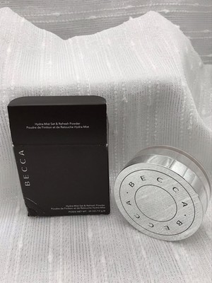 BECCA Hydra-Mist Set & Refresh Powder 0.35 Oz/ 10.0 g NEW SEALED IMPERFECT BOX