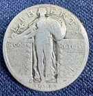 1927 D Standing Liberty Quarter 25C Silver Circulated Denver Uncertified