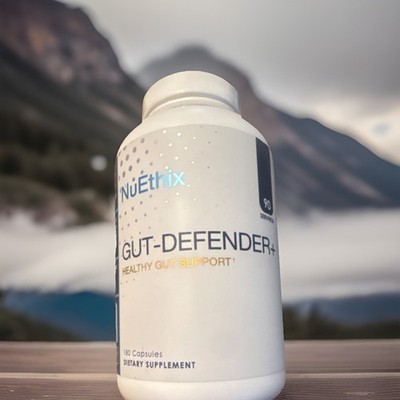NuEthix Gut-Defender+ Healthy Gut Support 180 Capsules Dairy Gluten Free Non-GMO
