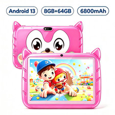 7 Inch Kids Tablet Android 13 8 64GB Time Controls Student Back to School Gift