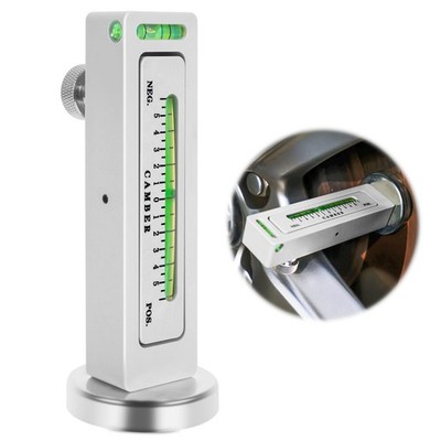 Ziopetru Adjustable Magnetic Gauge Tool, Wheel Camber, Caster 1 PACK, White 