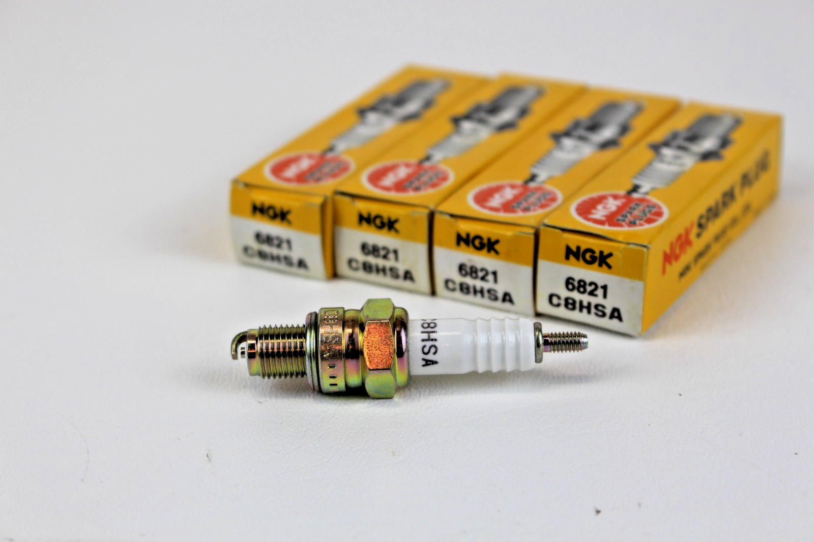 4pk NGK C8HSA Stock# 6821 Spark Plugs NOS Made in Japan