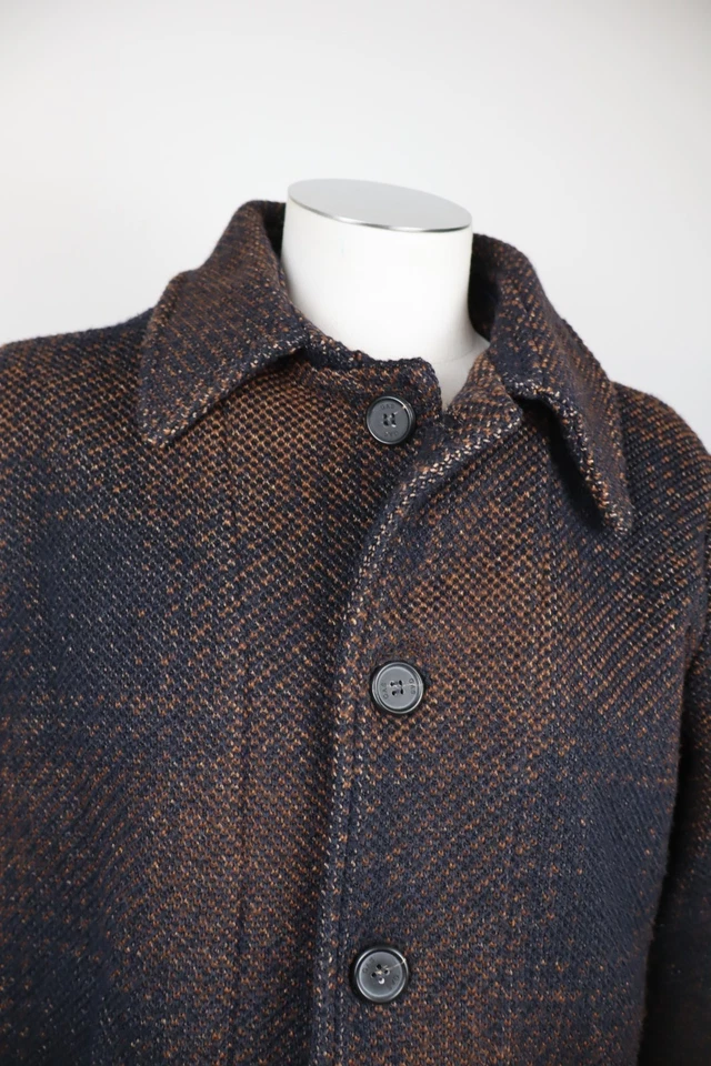 GAS Manteau En Laine Pour Homme Tg. 52 Veste Casual Vintage - Photo 3/4