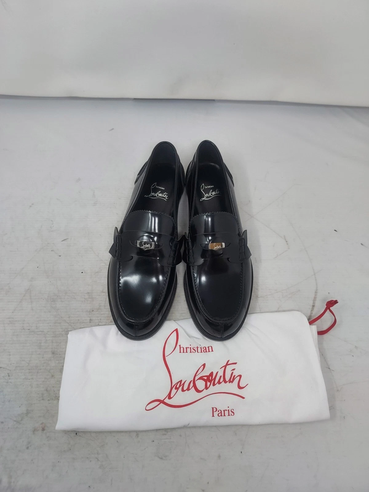Christian Louboutin — Christian Louboutin EU 37.5 US 7.5 WOMENS NEW Penny Black Patent Loafer