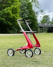 byACRE Carbon Ultralight Rollator 16.1" Compact Seat - Red