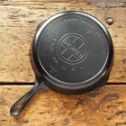 Antique GRISWOLD Cast Iron SKILLET Frying Pan # 7 LARGE BLOCK LOGO - Ironspoon