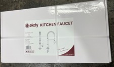 AKDY Commercial Spring Neck 1Handle Pull-Down Sprayer Kitchen Faucet Matte Black