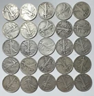 LOT OF 25 - 90% Silver Walking Liberty Half Dollars Circulated With Early Dates
