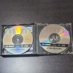 Virus W/Manual Postcard Sega Saturn SS Retro Used Game Good NTSC-J Japan JP