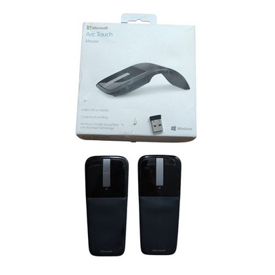 (2) Microsoft Arc Touch Wireless Mouse 1428 w/One Dongle FOR PARTS ONLY