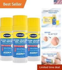 2.5oz Dr. Scholl's Severe Cracked Heel Repair Balm - Diabetic Friendly, 3-Count