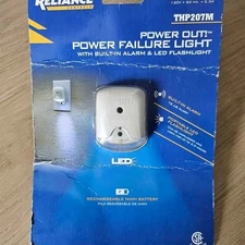 Reliance Controls THP207M Power Failure Alarm With LED Flashlight - New in Box 
