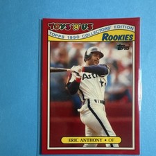 Topps 1990 Toys R Us Rookies Eric Anthony Houston Astros #2 Baseball Card