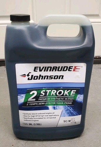 Synthetic Blend 2-Stroke Engine Oil TC-W3 Certified Marine Use 1 Gallon