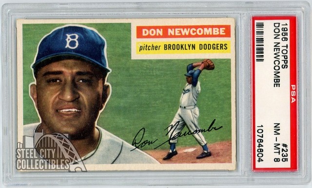 Don Newcombe 1956 Topps Karte #235 PSA 8 NM-MT