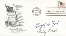 GERALD R. FORD - FIRST DAY COVER SIGNED CO-SIGNED BY: FIRST LADY BETTY FORD