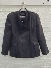 New Zara V-neck Long Sleeve Tailored Blazer With Shoulder Pads Women's US Size L